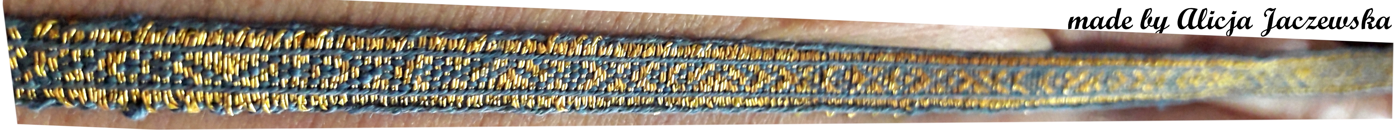 b8 birka band with gold wrapped thread brocading 2